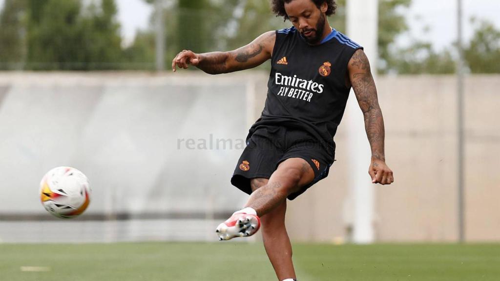 Marcelo durante el entrenamiento