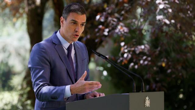 El presidente del Gobierno, Pedro Sánchez, en La Moncloa. Efe