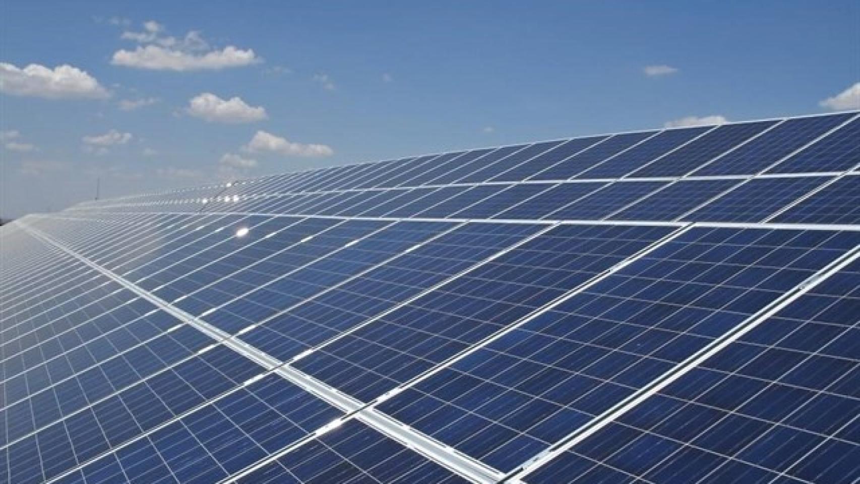 Imagen de archivo de un planta fotovoltaica
