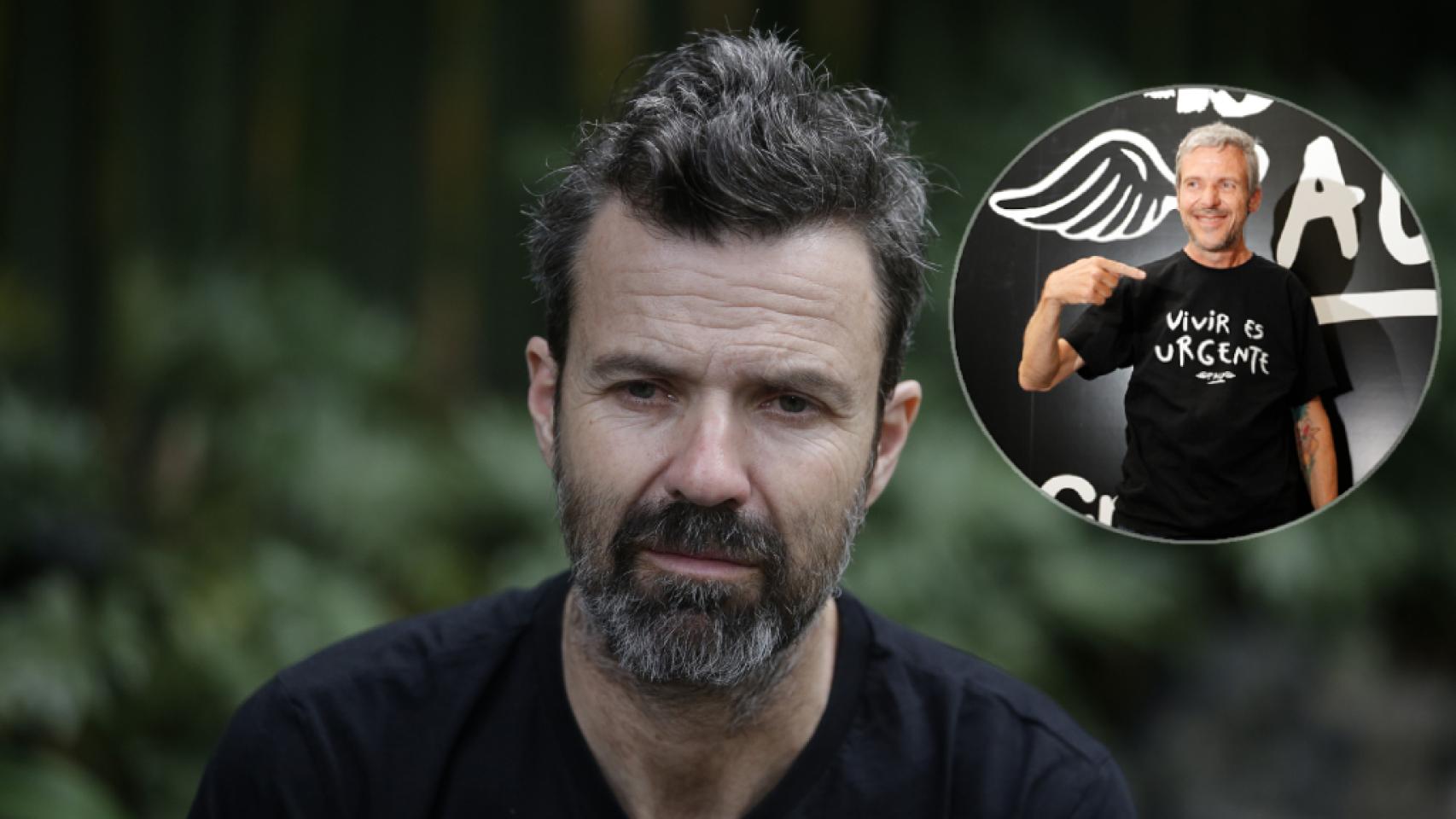 Pau Donés y su hermano Marc en un montaje de JALEOS.