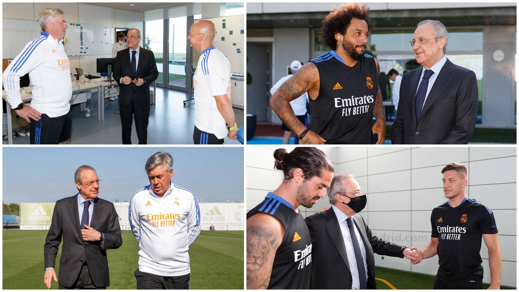 Florentino Pérez visita Valdebebas