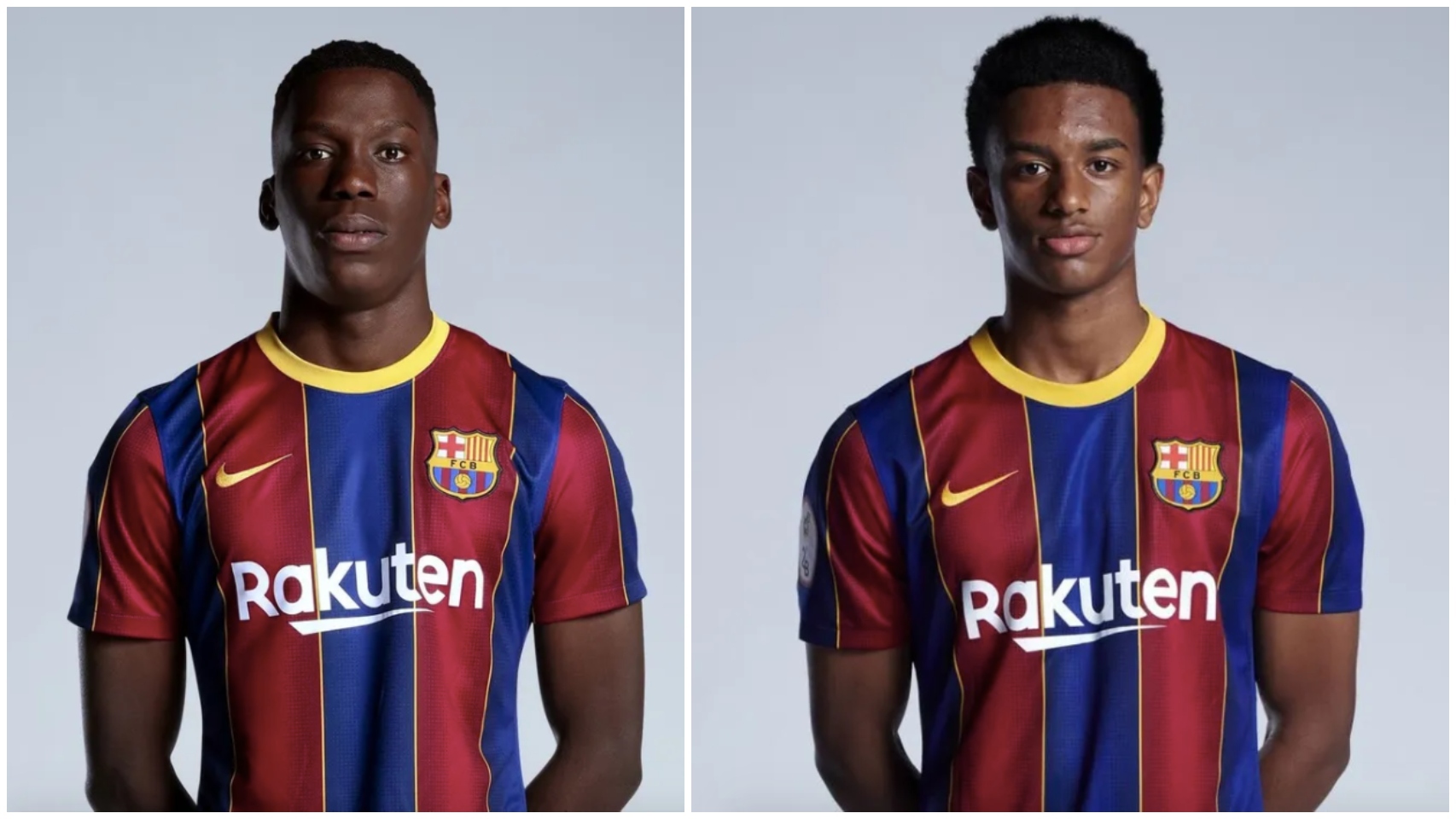 Ilaix Moriba y Alejandro Balde