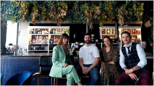 Los responsables del Clover Club de A Coruña.