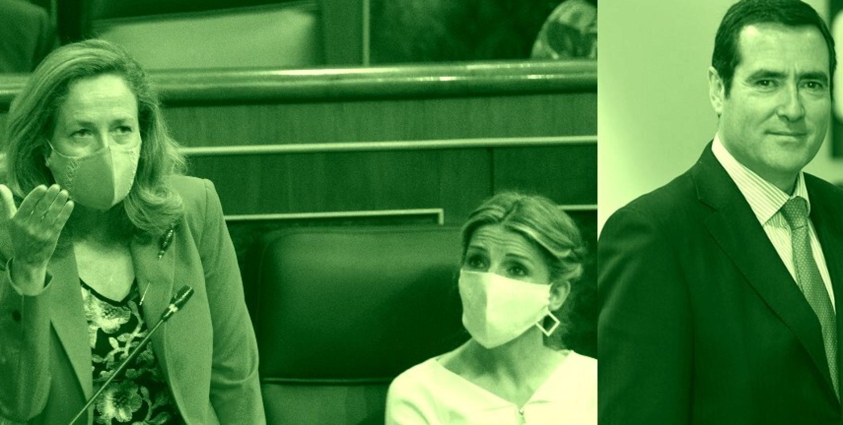Sánchez y Díaz se la juegan a Garamendi en Bruselas y la CEOE se pone en su sitio