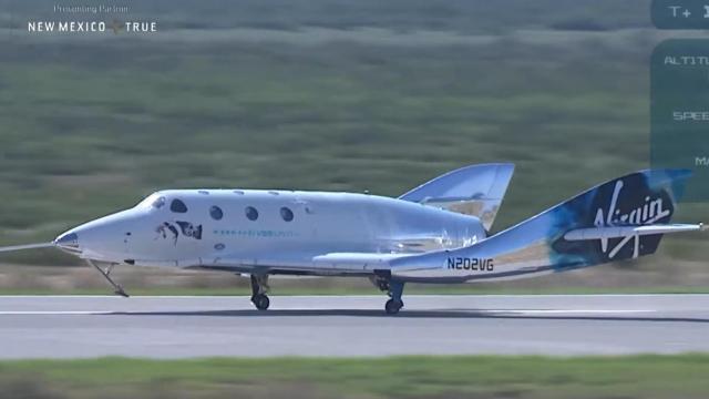 Aterrizaje de la VSS Unity