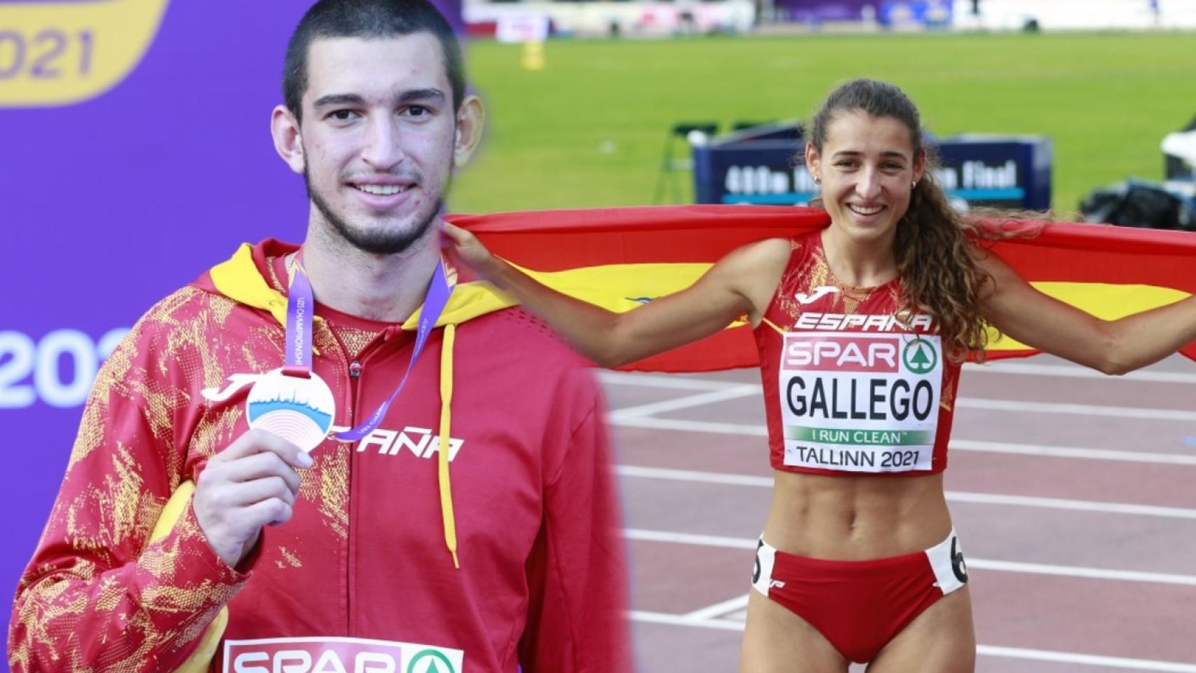 Asier Martínez y Sara Gallego, en un fotomontaje