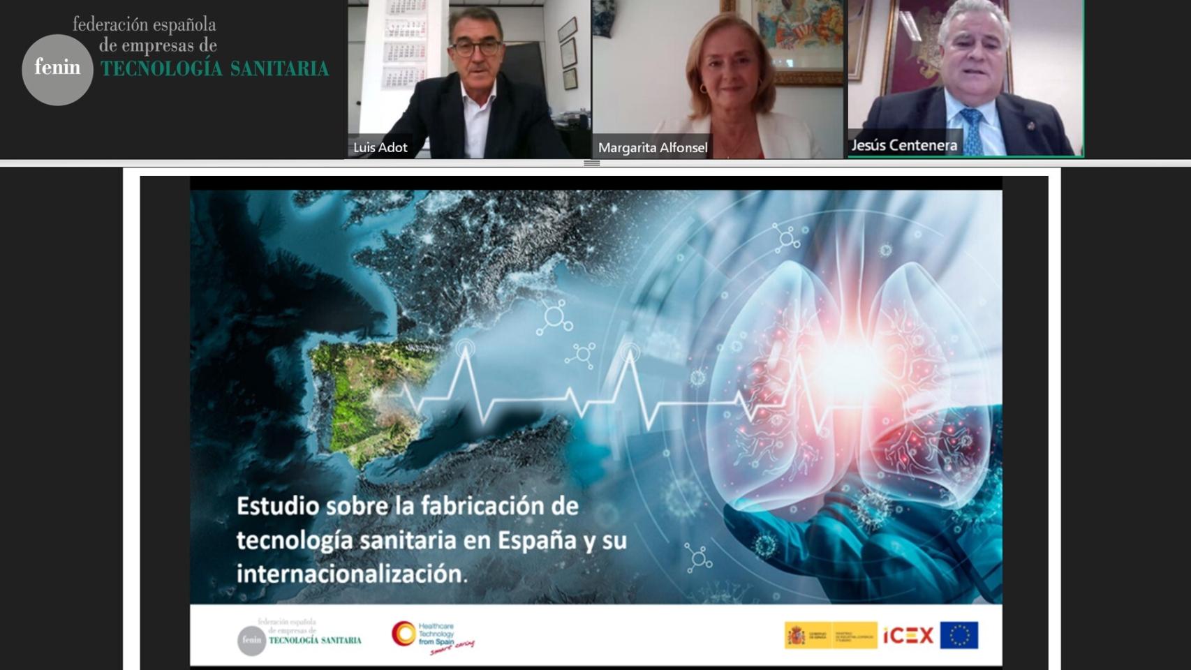 Un momento durante la presentación del informe impulsado por Fenin.