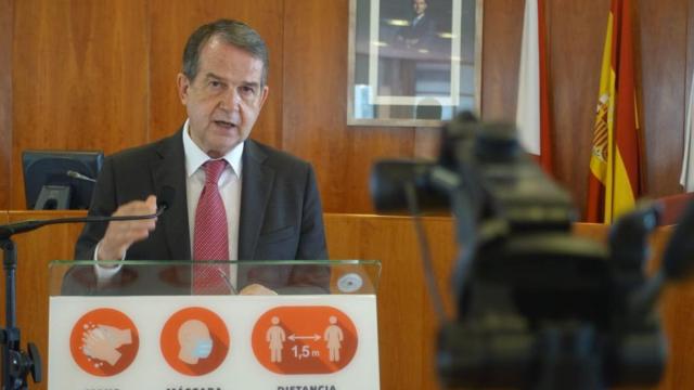 Abel Caballero en rueda de prensa.