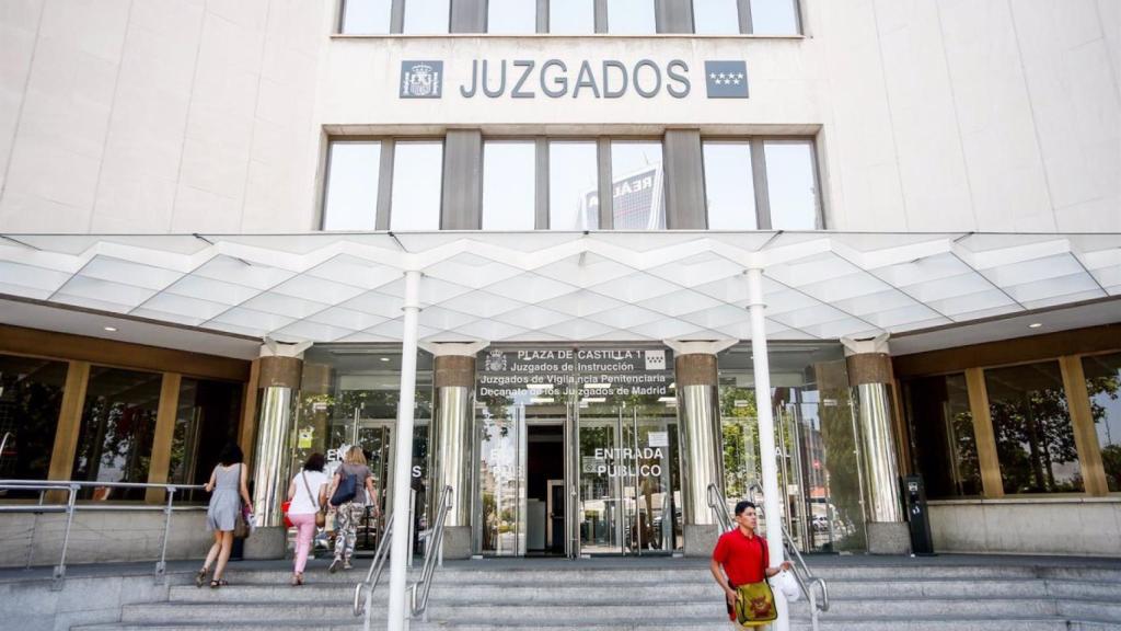 La fachada de los juzgados de Madrid