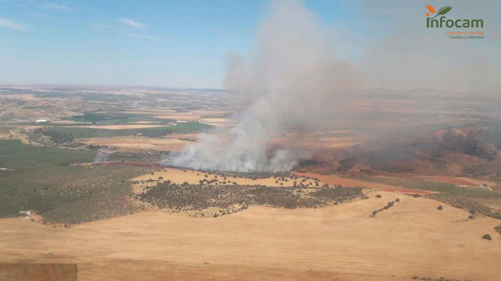 Incendio en El Carpio de Tajo (INFOCAM)