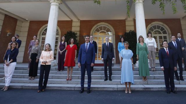 Foto de familia del actual Gobierno de Pedro Sánchez.