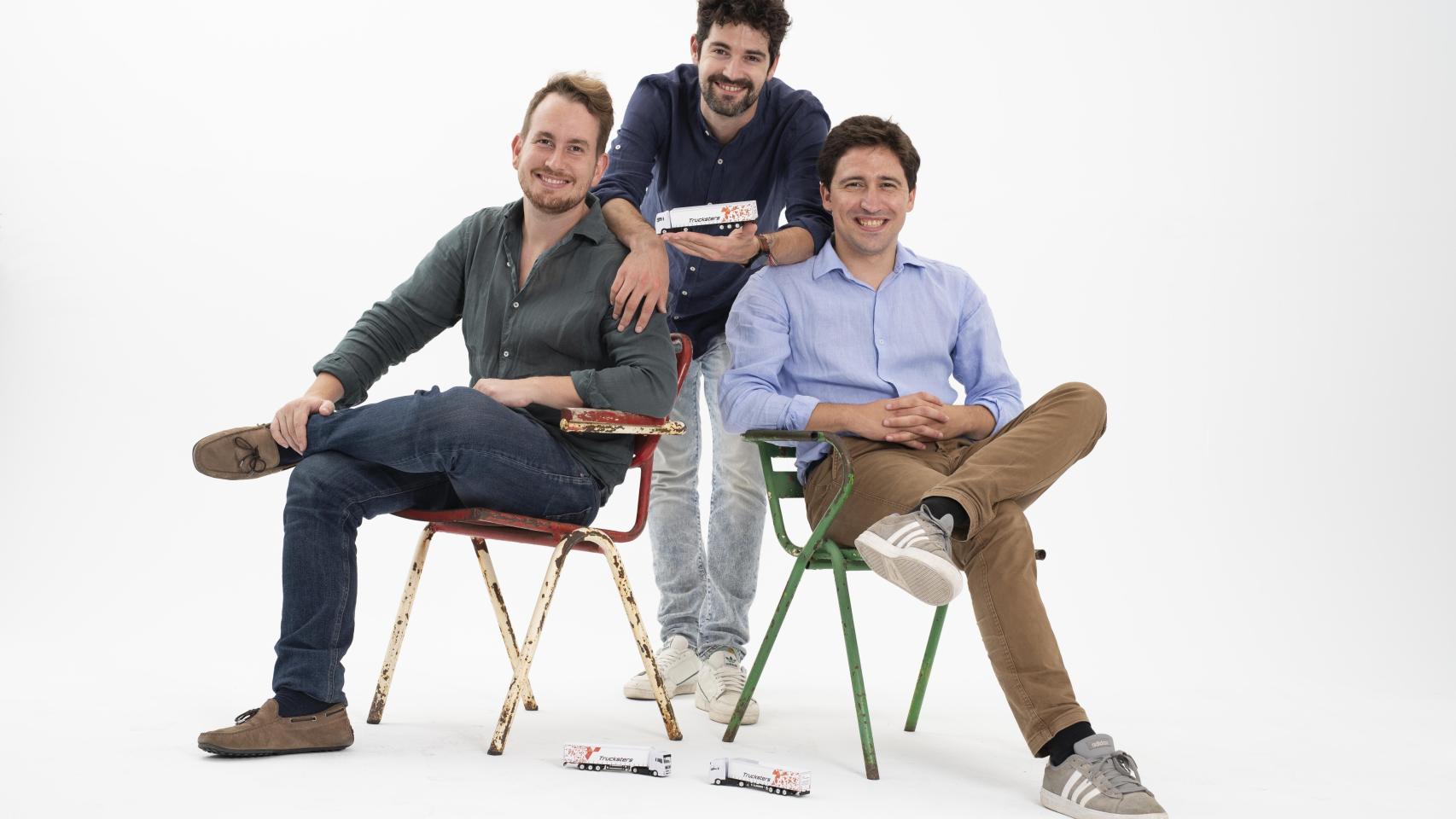 Gabor Balogh, Ramón Castro y Luis Bardaji (de izquierda a derecha), fundadores de Trucksters.