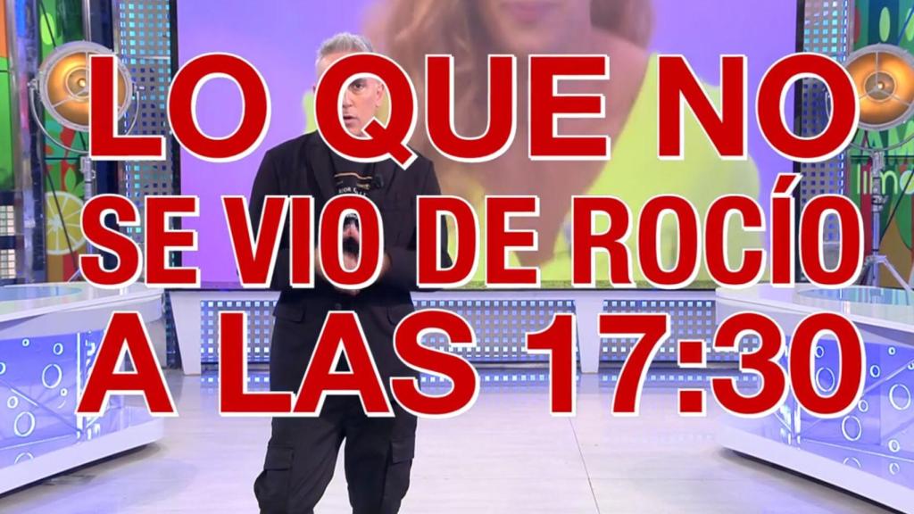 Kiko Hernández anunciando una de las 'bombas'