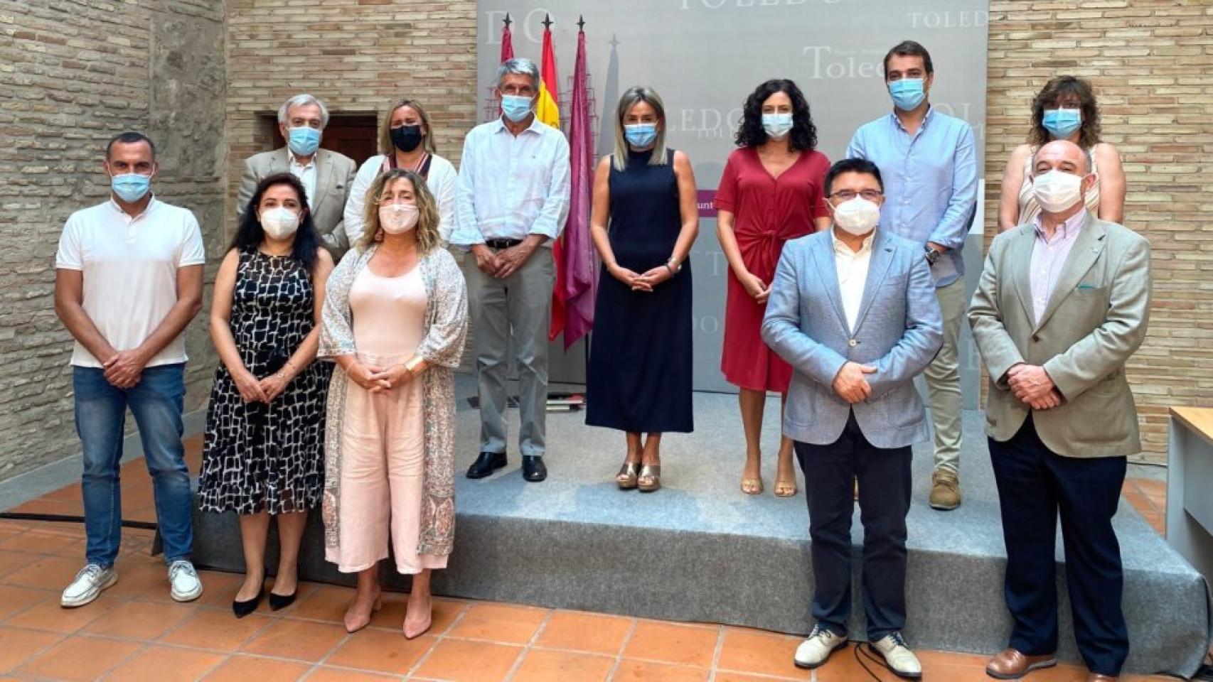 Equipo de gobierno del ayuntamiento de Toledo, con Milagros Tolón al frente