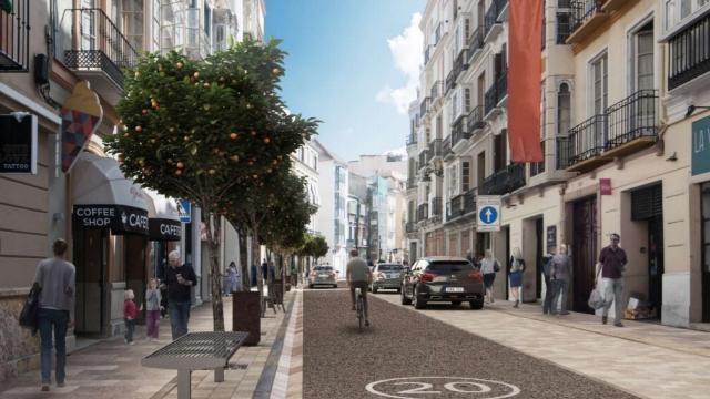 Infografía del diseño previsto para la calle Carretería.