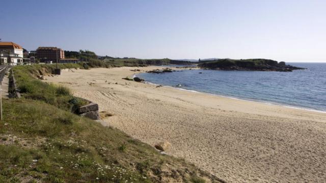 Playa de A Lapa, en Sanxenxo (Pontevedra), una de las playas que no izará la bandera azul