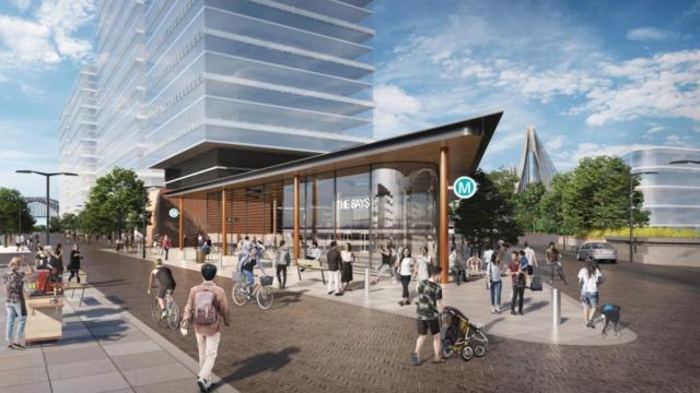 Imagen de entrada el metro de Sidney.