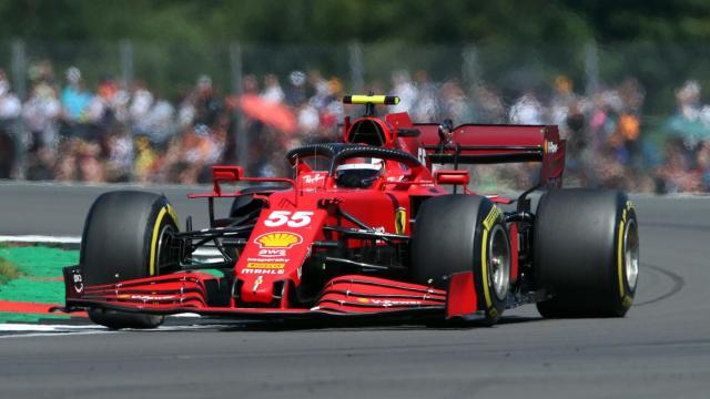 Carlos Sainz en el circuito de Silverstone