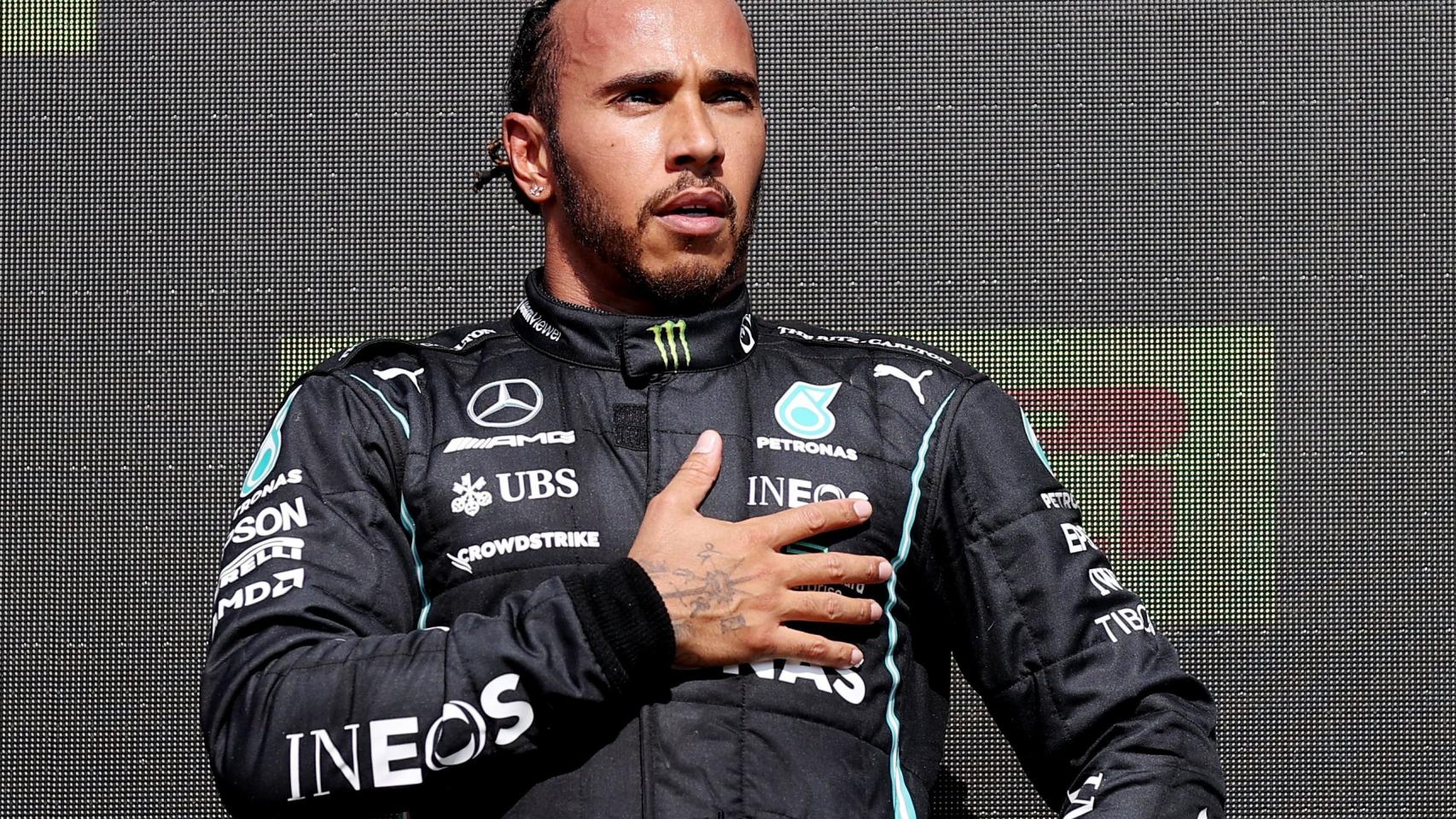 Lewis Hamilton, tras ganar el Gran Premio de Silverstone de Fórmula 1 en 2021