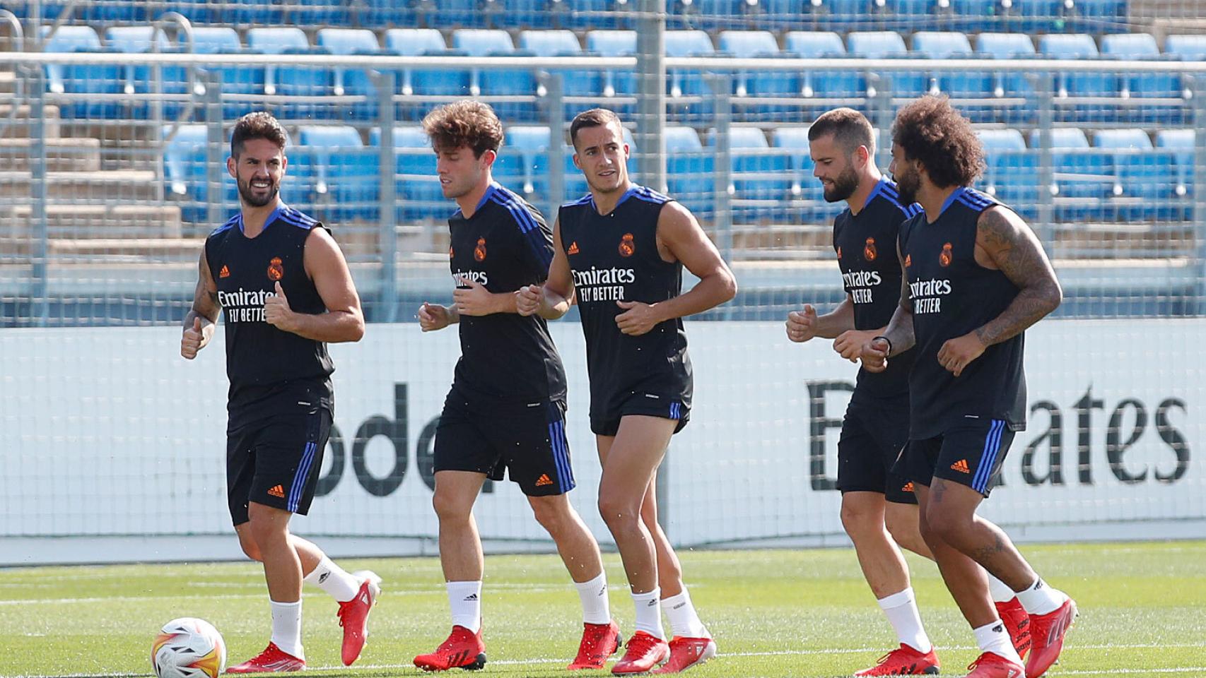 Isco, Odriozola, Lucas Vázquez, Nacho y Marcelo, haciendo carrera continua