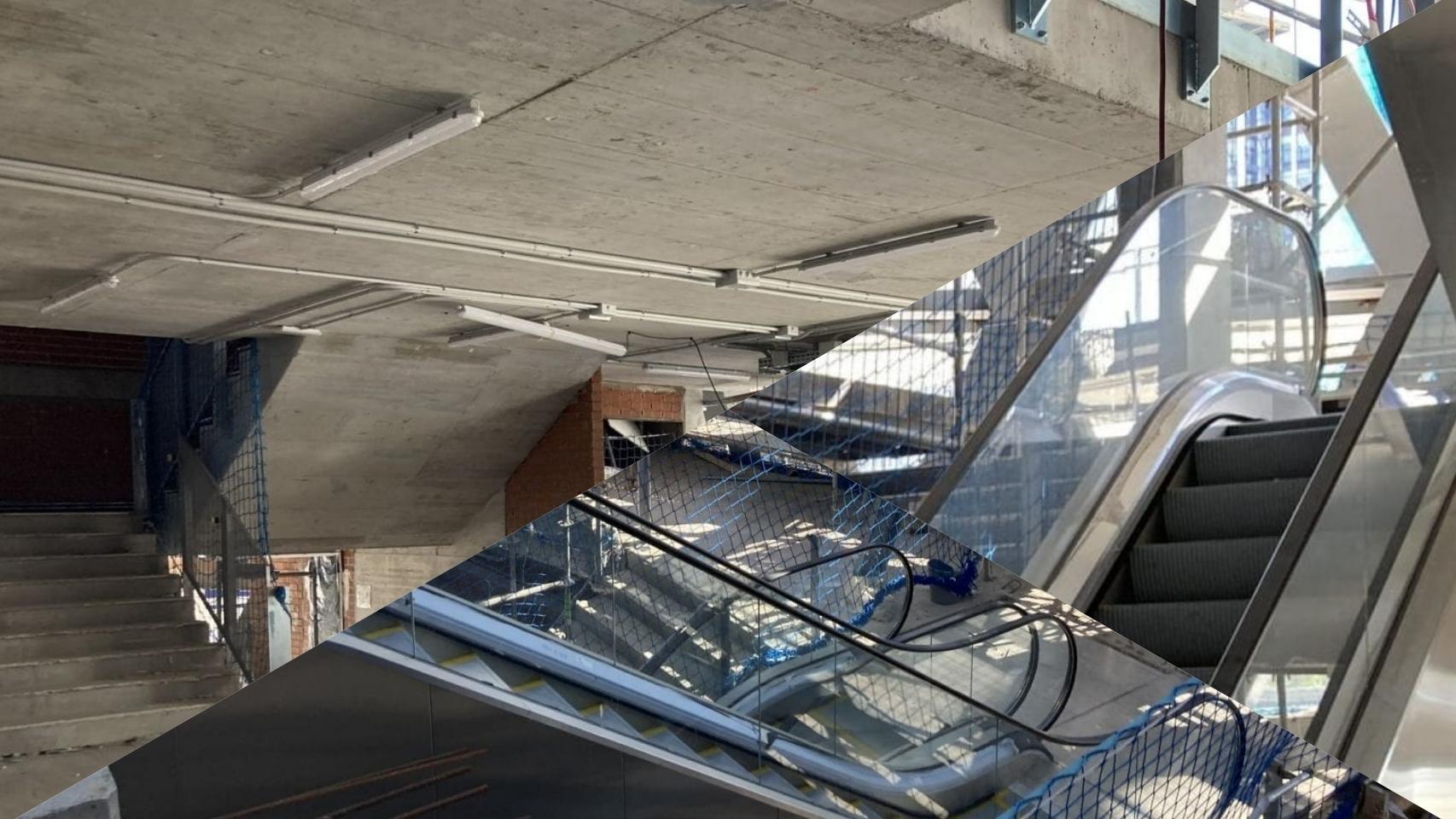 Los accesos al Santiago Bernabéu, a finales del mes de julio