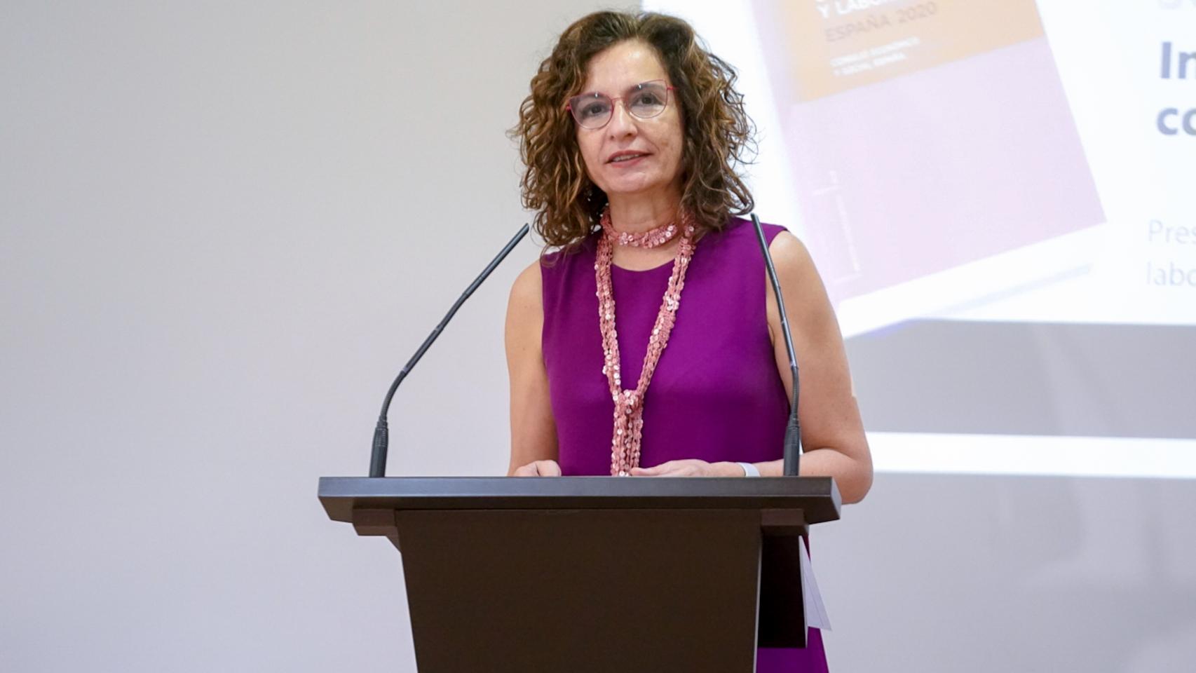 María Jesús Montero, ministra de Hacienda.