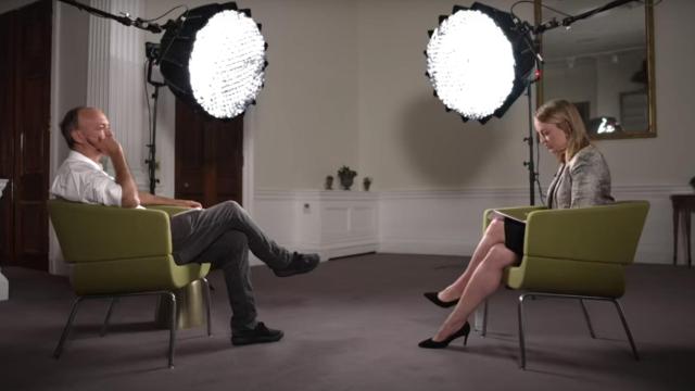 Dominic Cummings, exasesor de Boris Johnson, en la BBC.