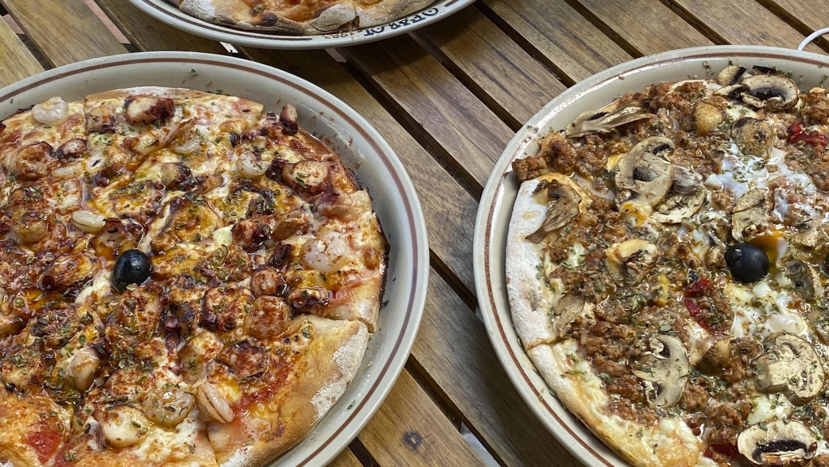 Pizza de pulpo