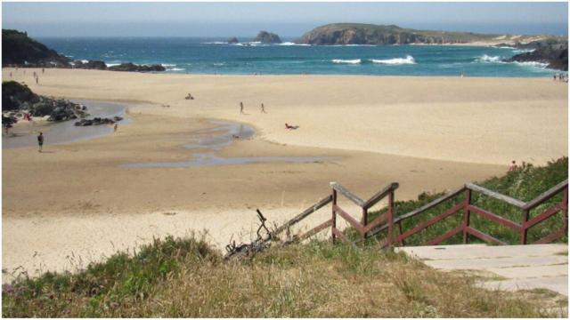 Playa del Río de Meirás.