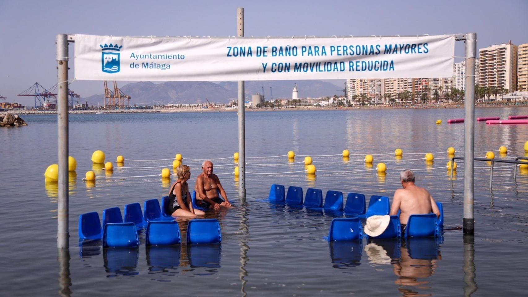 Zona de baño para personas mayores y con movilidad reducida.