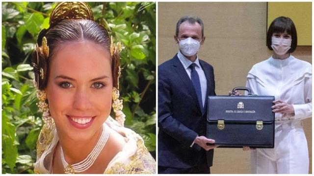 Diana Morant, reina de las fallas en 2005 y, 16 años después, ministra de Ciencia en sustitución de Pedro Duque. EE