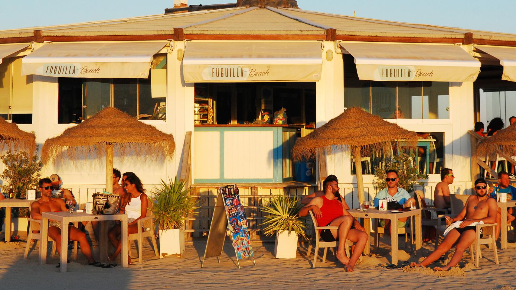 Chiringuito de playa en Conil de la Frontera.