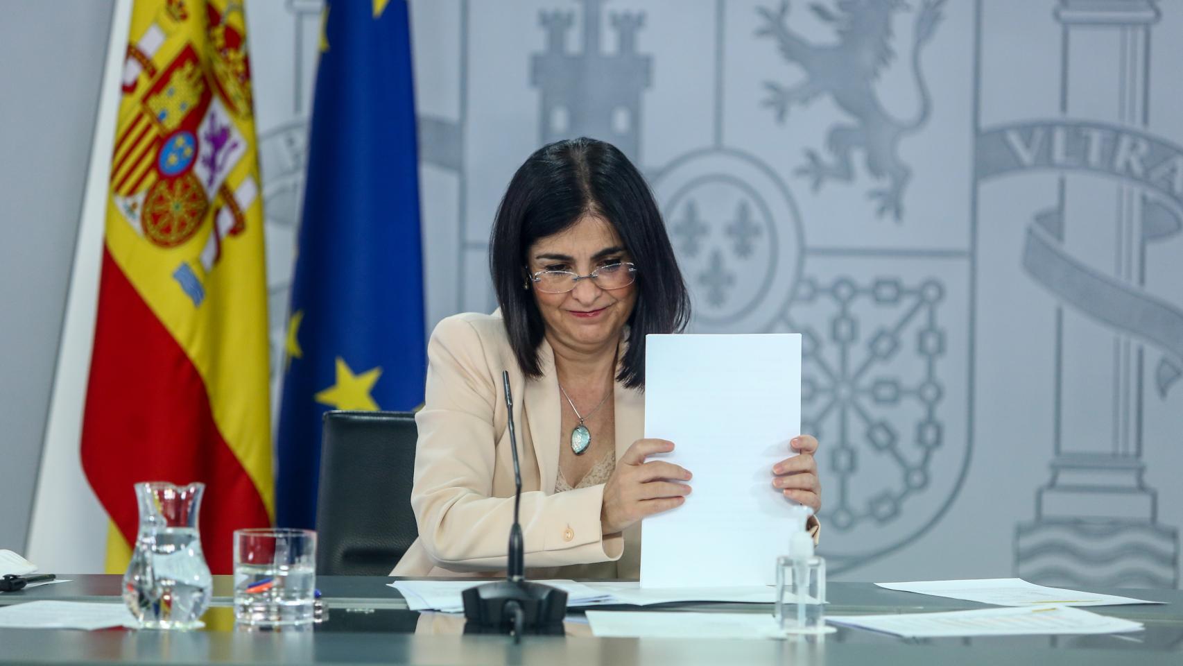 Carolina Darias, ministra de Sanidad.