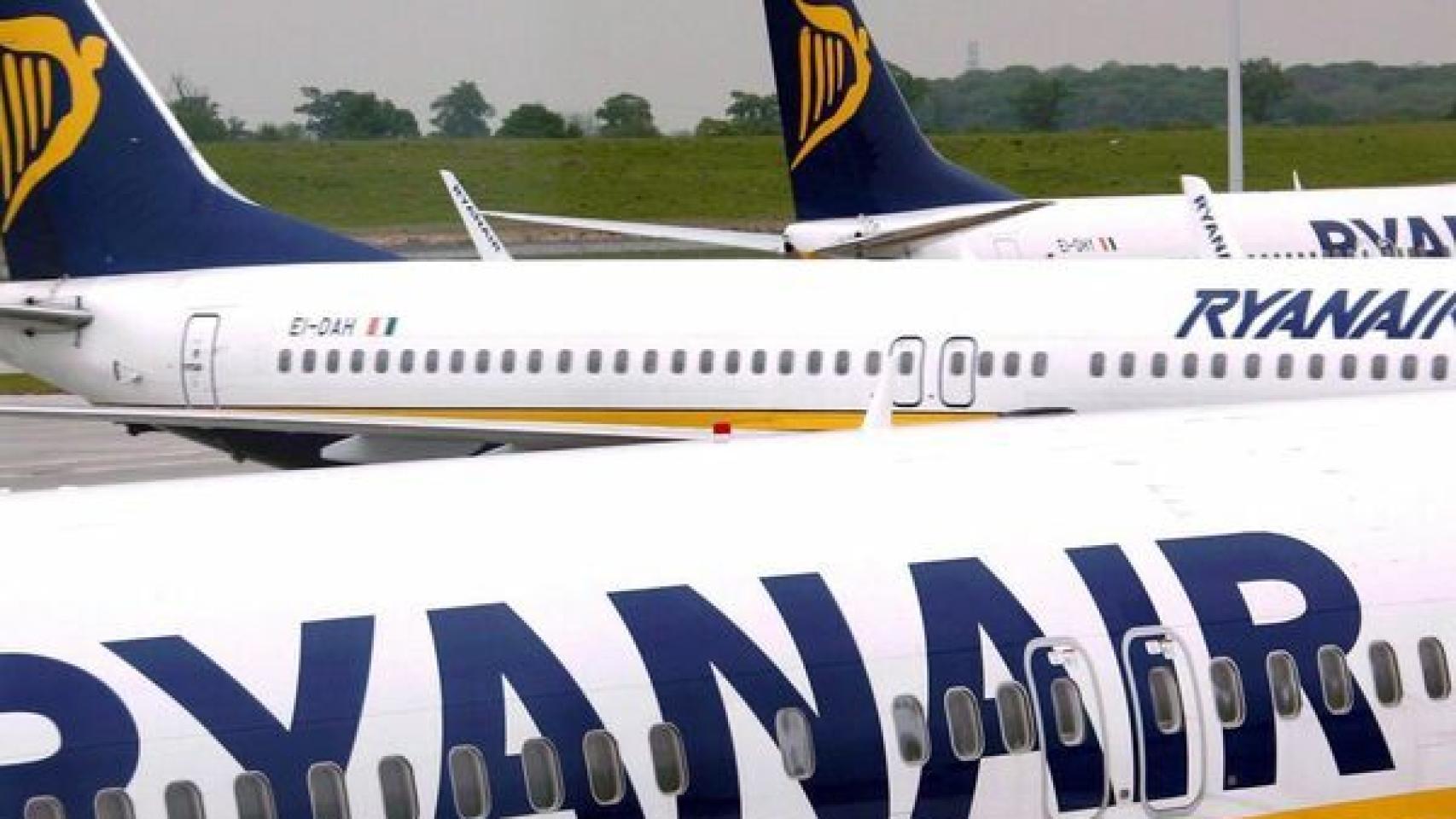 Aviones de Ryanair.