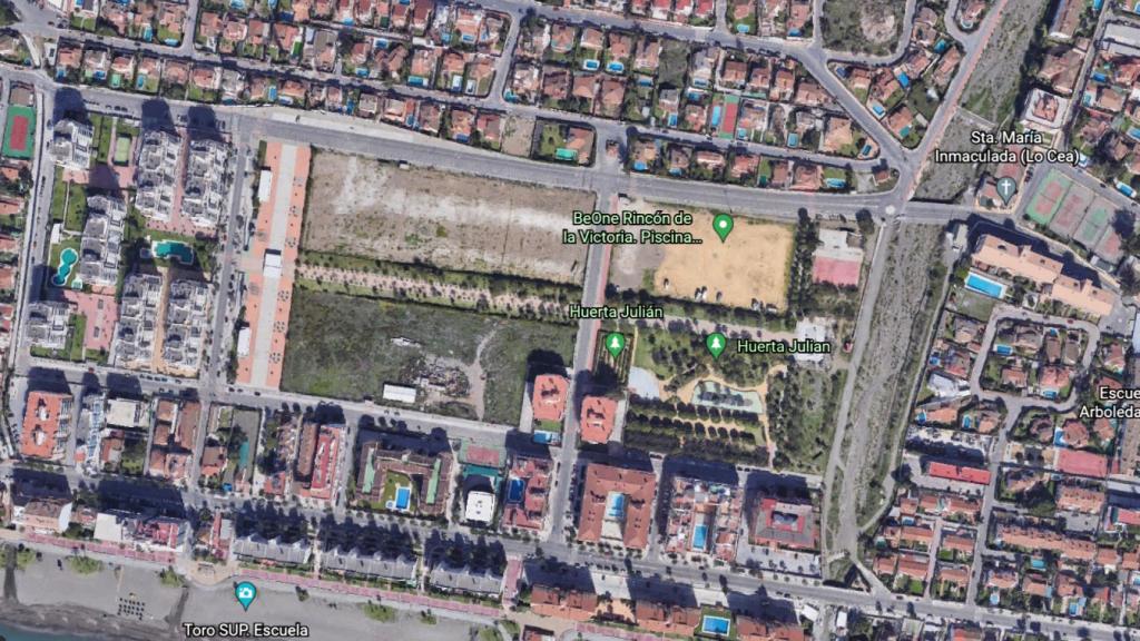 La zona donde van a poner el centro de salud en Rincón de la Victoria.