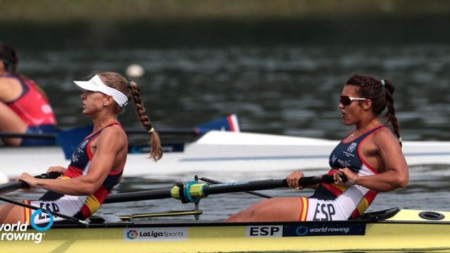 Aina Cid y Virginia Díaz en los JJOO de Tokio 2020 en remo
