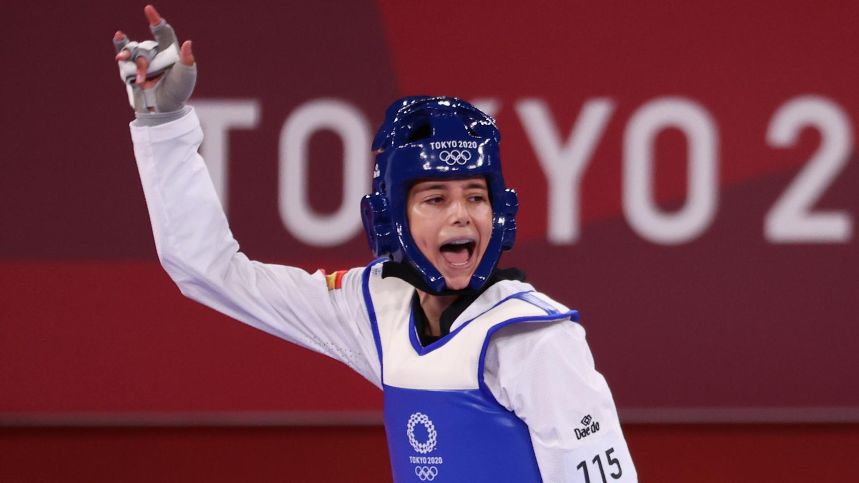 Adriana Cerezo, durante los cuartos de final de los Juegos Olímpicos