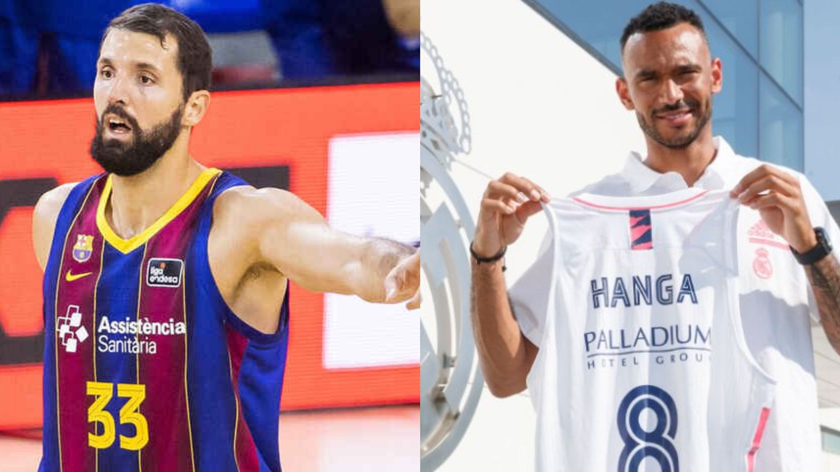 Mirotic y Adam Hanga