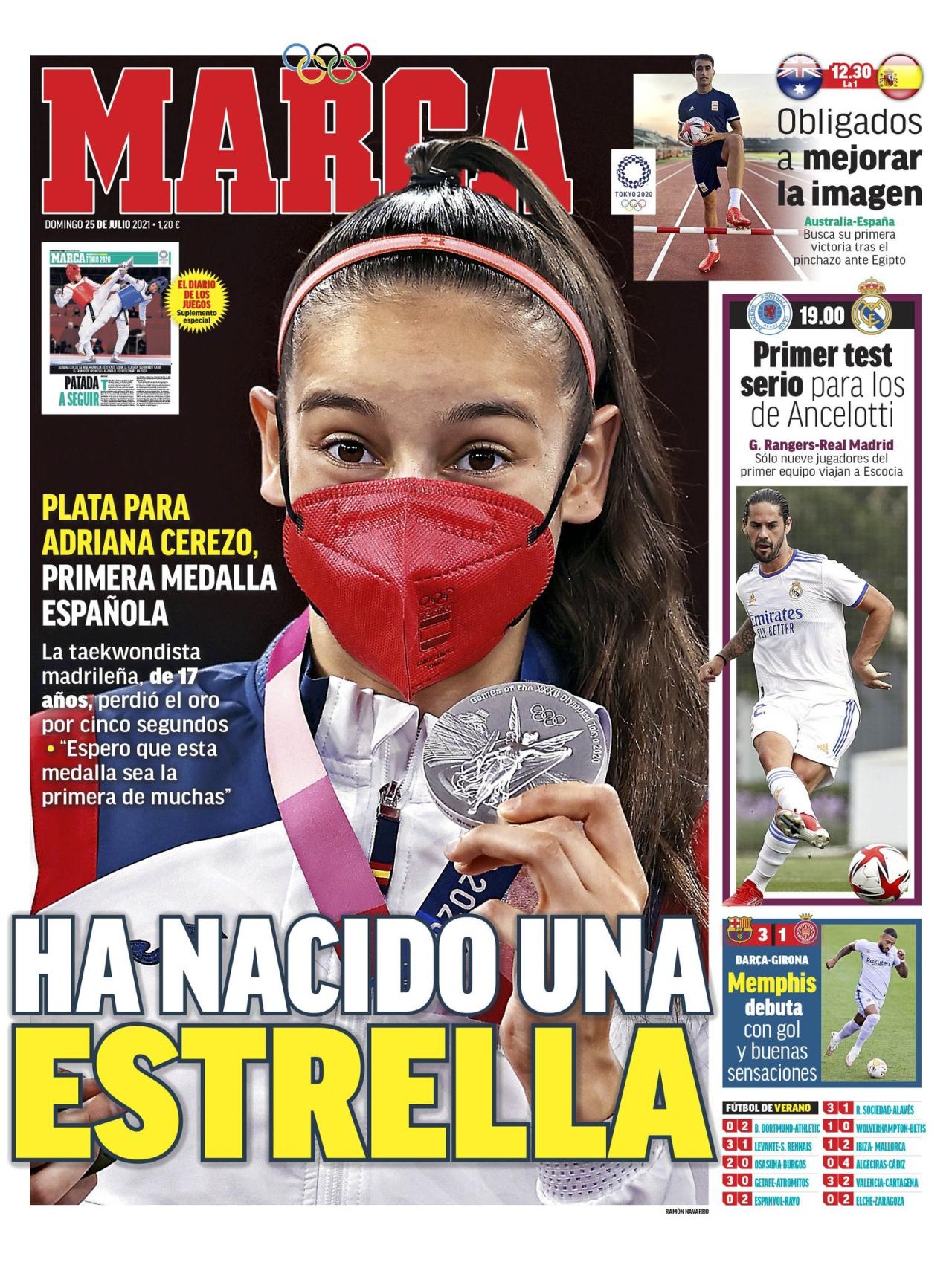 La portada del diario MARCA (25/07/2021)