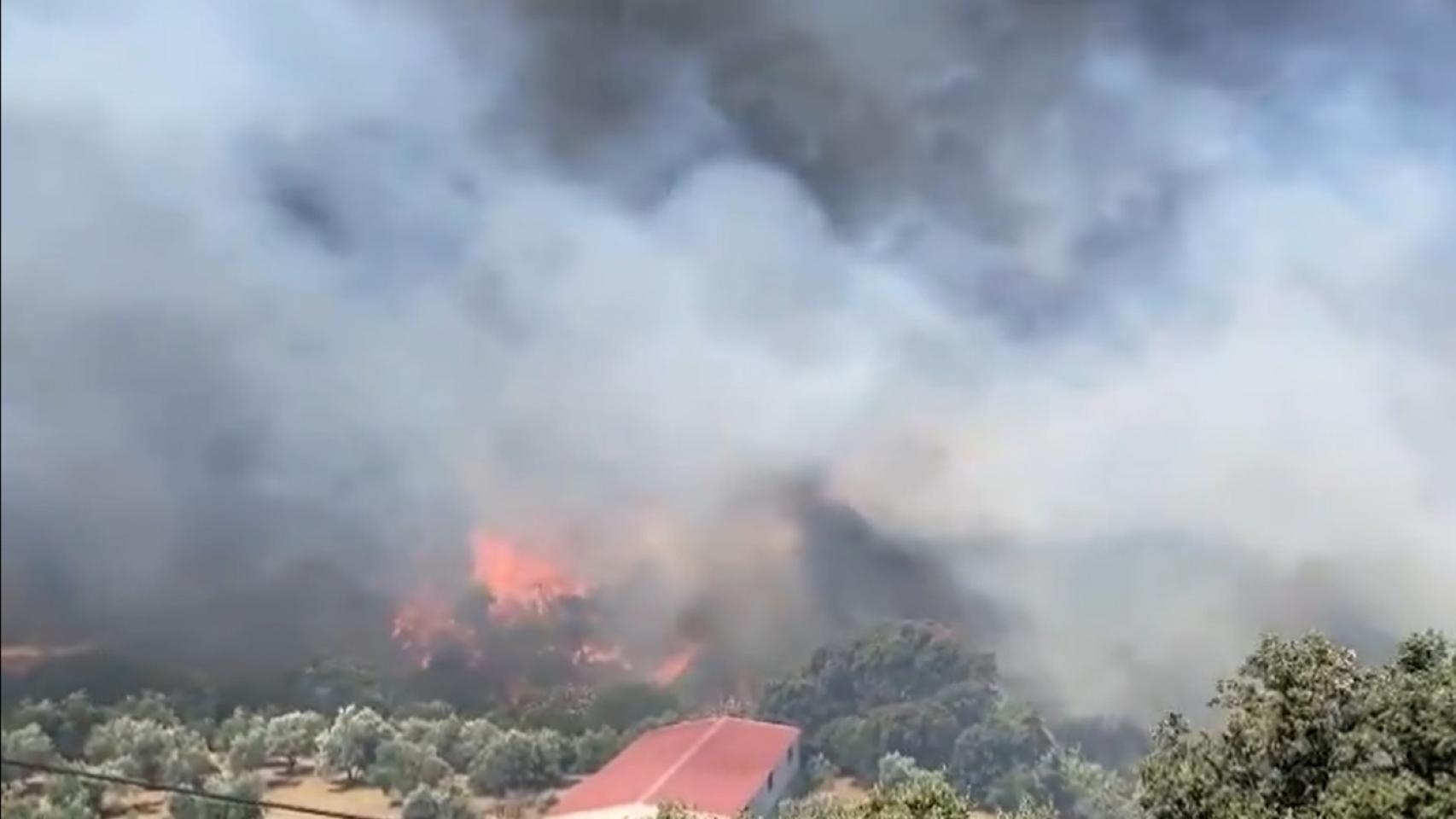 El incendio