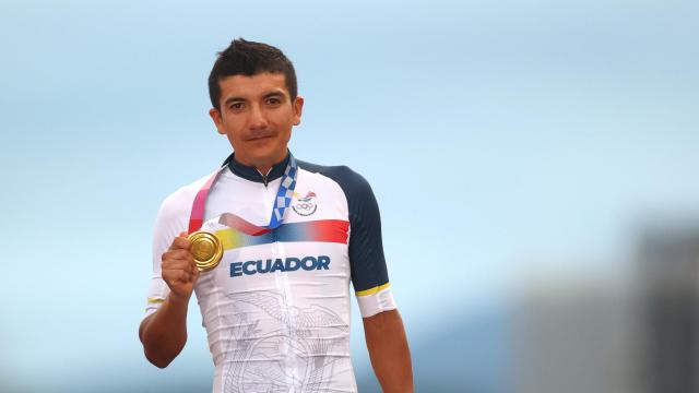 Richard Carapaz con el oro olímpicos de los JJOO de Tokio 2020