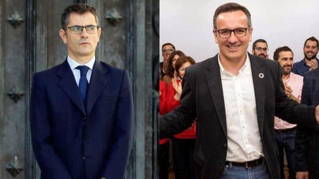 Los socialistas Félix Bolaños y Diego Conesa.