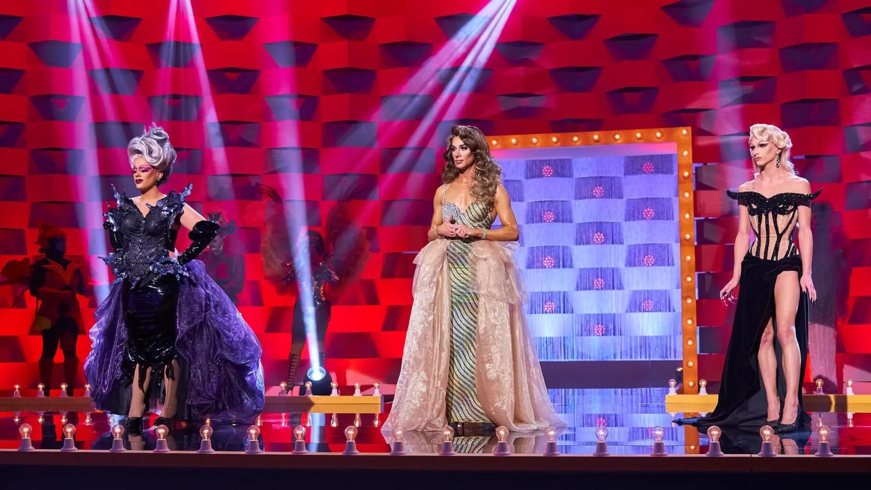 Killer Queen, Carmen Farala y Sagittaria en 'Drag Race España'