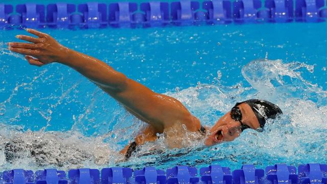 Mireia Belmonte durante una prueba