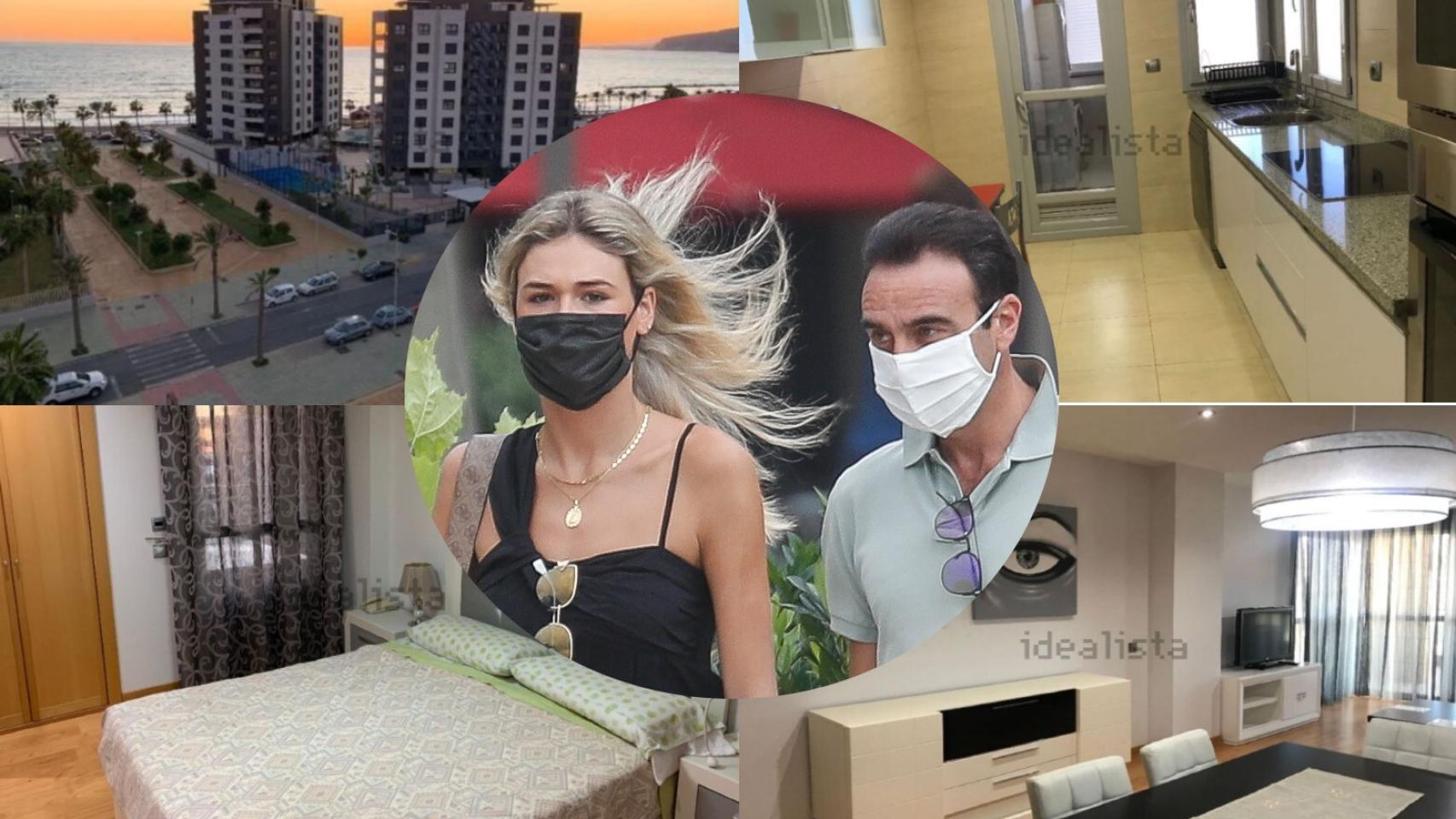 Ana Soria y Enrique Ponce, sobre algunas fotos de su nuevo hogar.