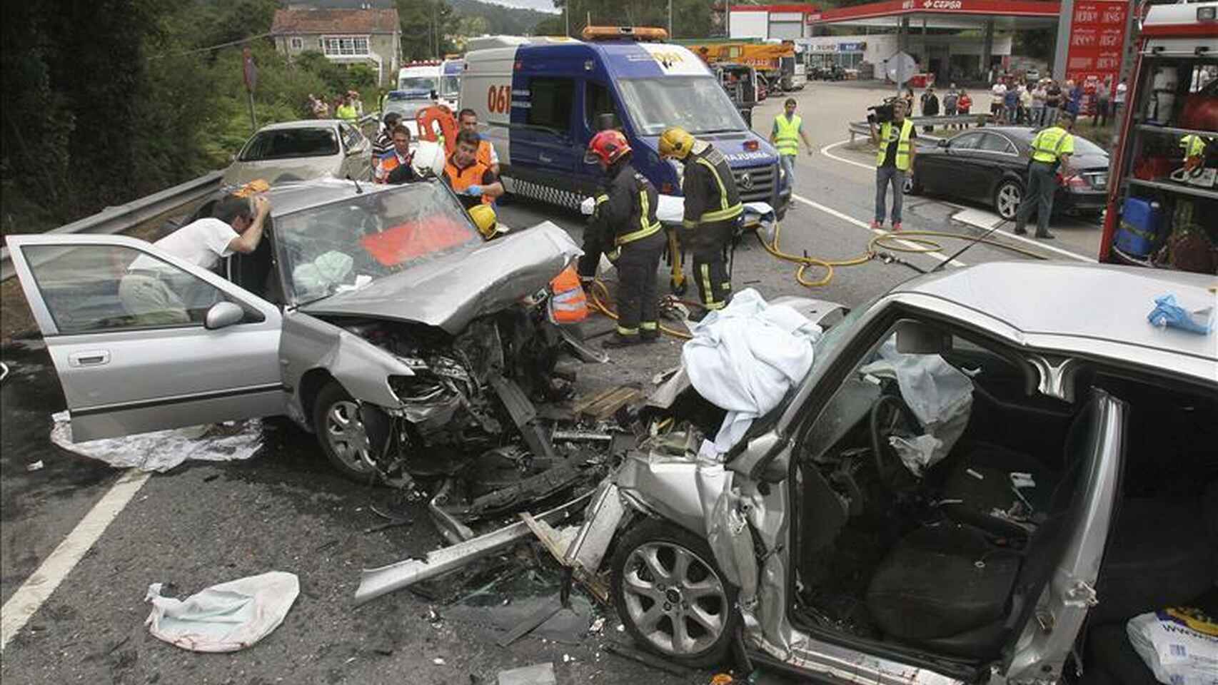 Un accidente de tráfico.
