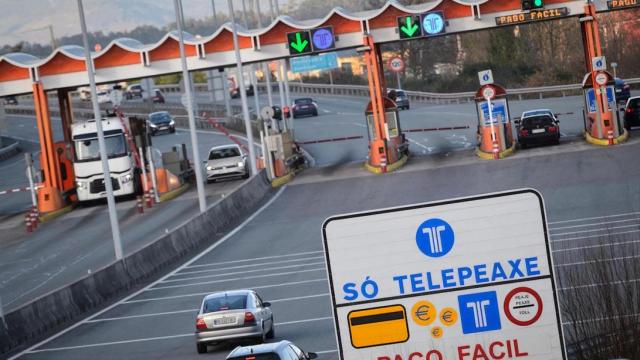 Un peaje en la AP-9.