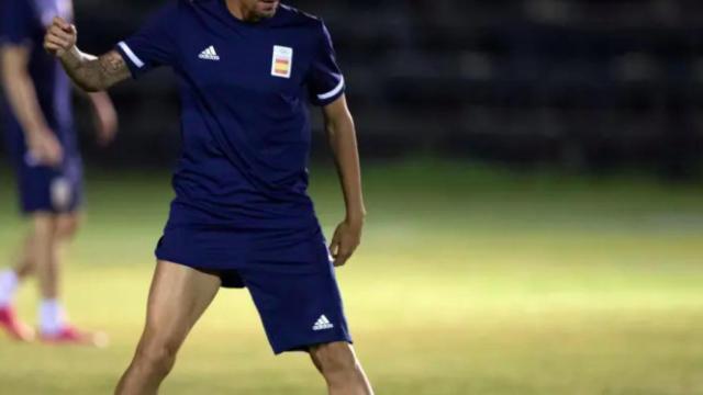 Ceballos con la selección olímpica de España