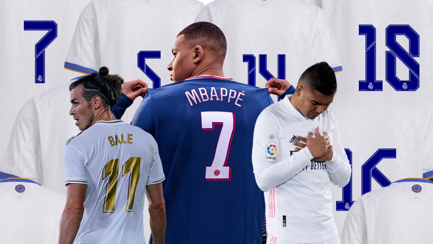 Así podría quedar el baile de dorsales del Real Madrid