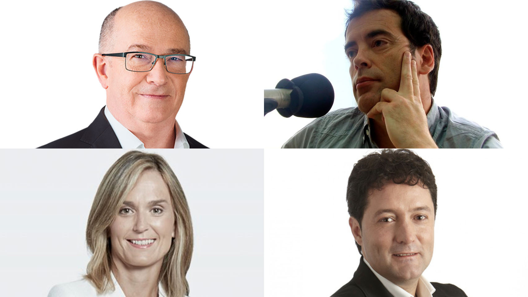 Javier Zubizarreta y Loren Oliva (arriba), Leire Artola y Xabier Txurruka (abajo)